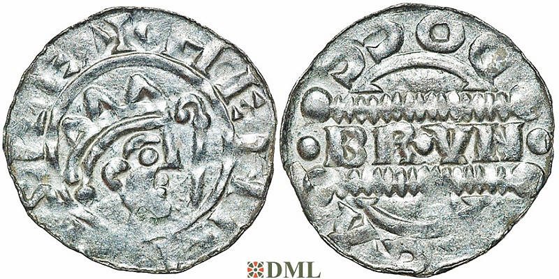 Денарий, Германия, Нижняя Лотарингия, Bruno III (1050-1057), м.д. Dokkum, Ilisch 2000, 21.22