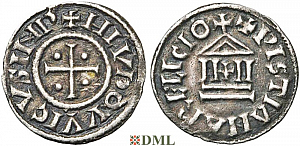 Денарий, Каролинги, Louis le Pieux (814-840)