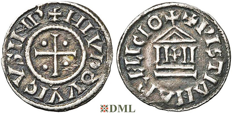 Денарий, Каролинги, Louis le Pieux (814-840)