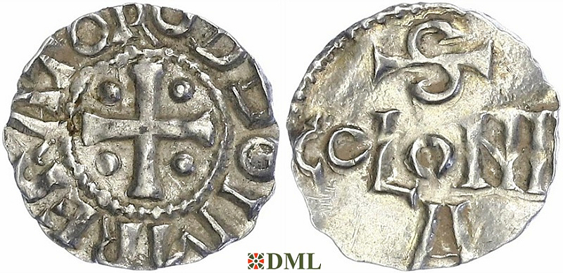 Денарий, Германия, Нижняя Лотарингия, Otto I (962-973) или Otto II (973-983), м.д. Koln, Dbg. 333