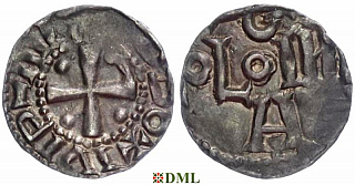 Денарий, Германия, Саксония, Anonymous bishop, м.д. Soest, Dbg. 
