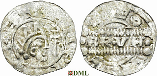 Денарий, Германия, Нижняя Лотарингия, Bruno III (1050-1057), м.д. Leeuwarden, Ilisch 2000, 21.14