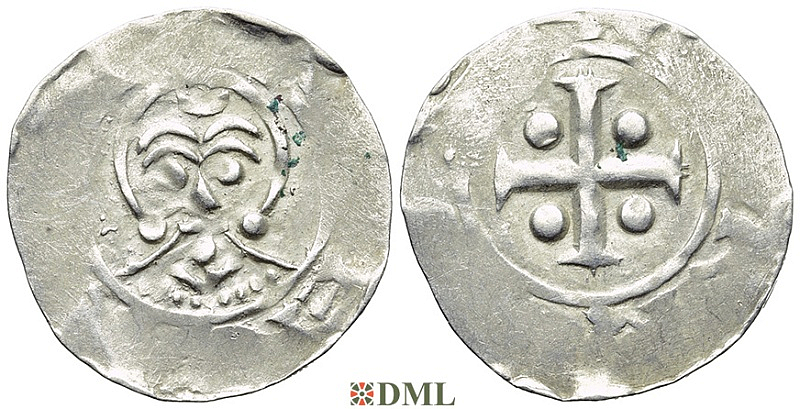 Денарий, Германия, Нижняя Лотарингия, Bernold (1046-1054), м.д. Deventer, Ilisch 2000, 1.13-1.15