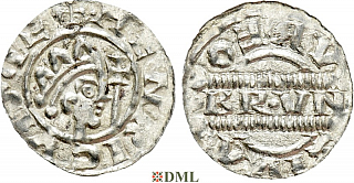 Денарий, Германия, Нижняя Лотарингия, Bruno III (1050-1057), м.д. Leeuwarden, Ilisch 2000, 21.14