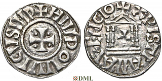 Денье, Каролинги, Louis le Pieux (814-840), м.д. Milan, Depeyrot 662K