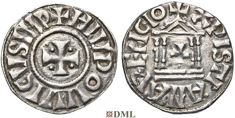 Денье, Каролинги, Louis le Pieux (814-840), м.д. Milan, Depeyrot 662K