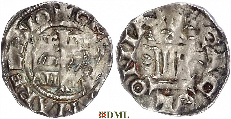 Денарий, Германия, Нижняя Лотарингия, Konrad II (1027-1039), Hermann II (1036-1056), м.д. Koln, Dbg. 387