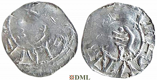 Денарий, Германия, Верхняя Лотарингия, Heinrich III (1039-1056), м.д. Verdun, Dbg. 94