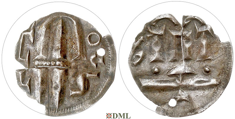 Денарий, Дания, Harald I (936-987), м.д. Hedeby, Hbg. 1