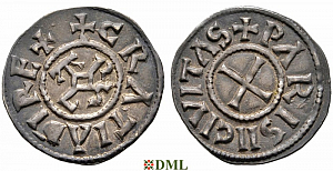 Денье, Каролинги, Charles le Chauve (840-877), м.д. Paris, Depeyrot 763