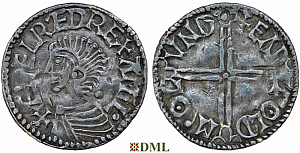 Денарий, Англия, Æthelred II (978-1016), м.д. London, монетарий Eadwold, North 774