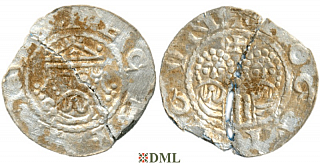 Денарий, Германия, Нижняя Лотарингия, Gf. Egbert II (1068-1090), м.д. Dokkum, Ilisch 2000, 22.5