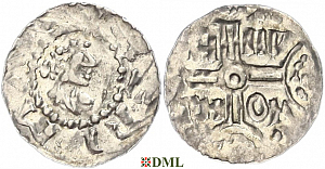Денарий, Германия, Нижняя Лотарингия, Hermann (1020-1051), м.д. Emden, Dbg. 772