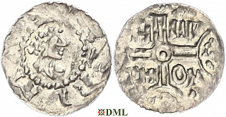 Денарий, Германия, Нижняя Лотарингия, Hermann (1020-1051), м.д. Emden, Dbg. 772