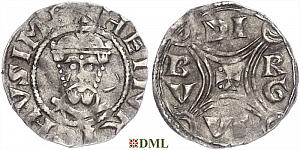 Денарий, Германия, Нижняя Лотарингия, Heinrich III (1046-1056), м.д. Duisburg, Dbg. 317