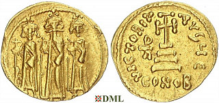 Солид, Византия, Heraclius (610-641), Heraclius Constantine (613–641), Heraclius (632–638), м.д. Constantinople