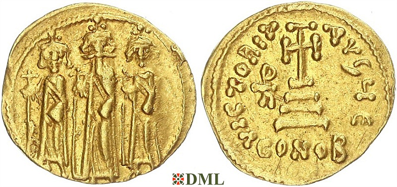 Солид, Византия, Heraclius (610-641), Heraclius Constantine (613–641), Heraclius (632–638), м.д. Constantinople