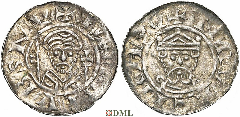Денарий, Германия, Нижняя Лотарингия, B. Wilhelm (1054-1076), м.д. Groningen, Ilisch 2000 18.15