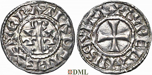 Денарий, Каролинги, Raoul (923-936), м.д. Orléans, Depeyrot 733