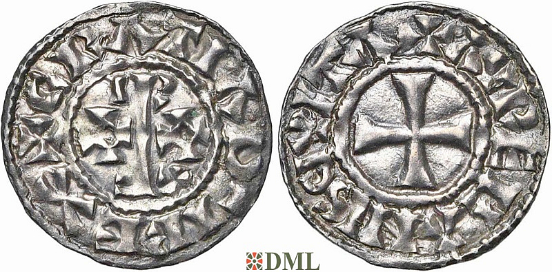 Денарий, Каролинги, Raoul (923-936), м.д. Orléans, Depeyrot 733