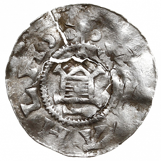 Денарий, Германия, Саксония, м.д. Goslar, type OAP, Imitatie (Подражание)