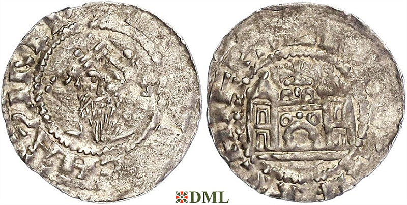 Денарий, Германия, Франкония, Luitpold (1051-1059), м.д. Mainz, Dbg. 807