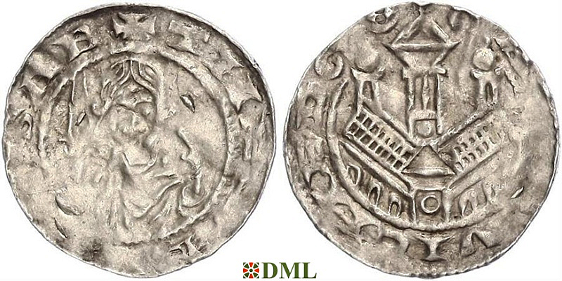 Денарий, Германия, Саксония, Hartwig (1079-1102), м.д. Gittelde, Dbg. 690