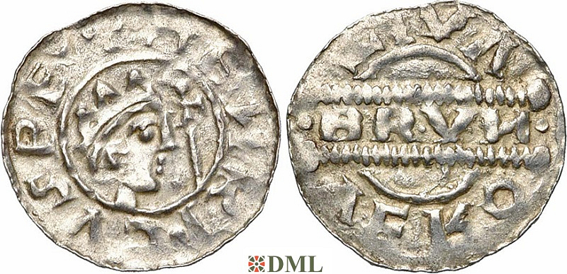 Денарий, Германия, Нижняя Лотарингия, Bruno III (1050-1057), м.д. Leeuwarden, Ilisch 2000, 21.14