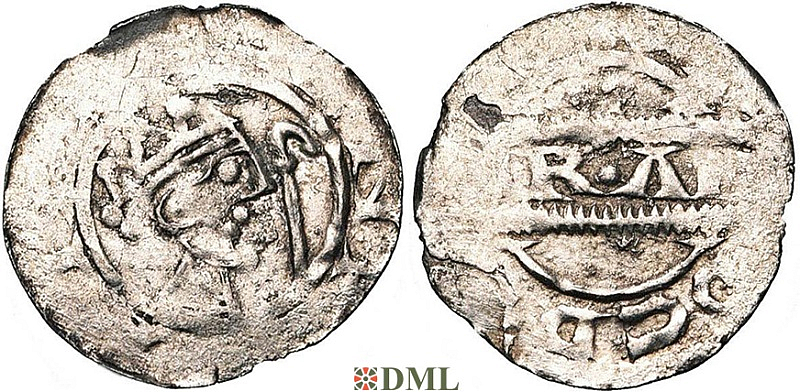 Денарий, Германия, Нижняя Лотарингия, Bruno III (1050-1057), м.д. Dokkum, Ilisch 2000, 21.22
