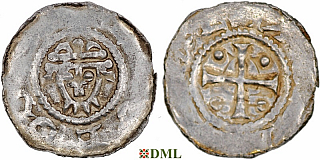 Денарий, Германия, Нижняя Лотарингия, Hermann (1059-1074), м.д. Jever, Dbg. 597
