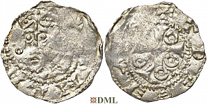 Денарий, Германия, Нижняя Лотарингия, Heinrich IV (1056-1106), м.д. Tiel, Ilisch 2000, 3.25