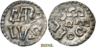 Денье, Каролинги, Charlemagne (768-814), м.д. Melle, Depeyrot 605