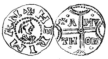 Денарий, Германия, Нижняя Лотарингия, Gr. Hermann (1020-1051), м.д. Emden