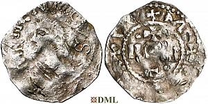 Денарий, Германия, Нижняя Лотарингия, Heinrich III (1046-1056), м.д. Ciney, Ilisch 2014, 29.3