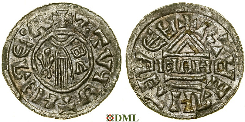 Денарий, Чехия, Богемия, Boleslav Chrabrý (1003-1004), м.д. Prague, Šmerda 1996, 94