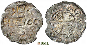 Денарий, Германия, Нижняя Лотарингия, Anonymous bishop, м.д. Brussel, Ilisch 2014, 22.15