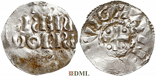 Денарий, Германия, Нижняя Лотарингия, Gf. Wichmann III (994-1016), unknown mints, Ilisch 2000, 20.2