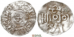 Денарий, Германия, Нижняя Лотарингия, Otto III (983-1002), м.д. Koln