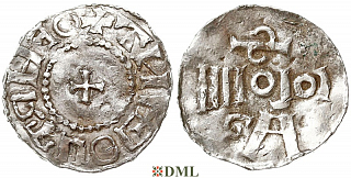 Денарий, Германия, Нижняя Лотарингия, Otto III (983-1002), м.д. Koln