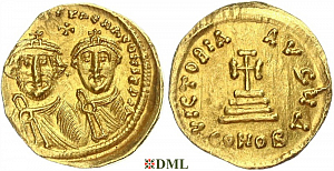 Солид, Византия, Heraclius (610-641) и Heraclius Constantine (613–641), м.д. Constantinople