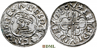 Денарий, Англия, Cnut (1016-1035), м.д. York, монетарий Leofwine, North 781