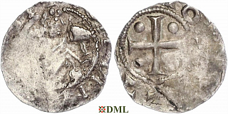 Денарий, Германия, Саксония, Anonymous bishop, м.д. Minden, Dbg. 729