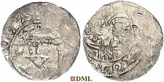 Денарий, Германия, Саксония, Heinrich IV (1084-1106), м.д. Goslar, Dbg. 680