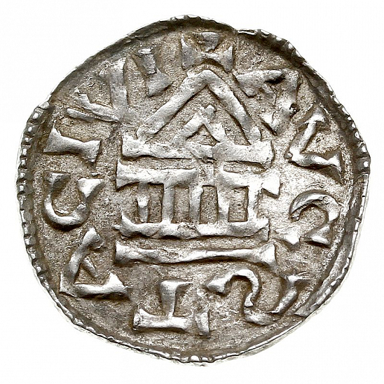 Денарий, Германия, Швабия, Eberhard I (1029-1047), м.д. Augsburg, Hahn 1976, 150