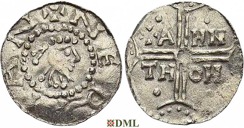 Денарий, Германия, Нижняя Лотарингия, Hermann (1020-1051), м.д. Emden, Dbg. 772