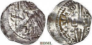 Денарий, Германия, Нижняя Лотарингия, Anonymous bishop, м.д. регион Meuse, Ilisch 2014 35.19