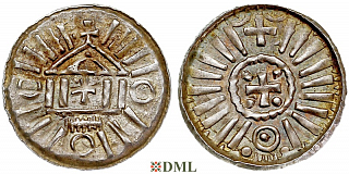 Денарий, Германия, Саксония, Anonymous bishop, Sachesnpfennig, Kilger 2000, KN 1