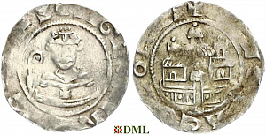 Денарий, Германия, Нижняя Лотарингия, Sigewin von Are (1078-1089), м.д. Koln, Dbg. 407