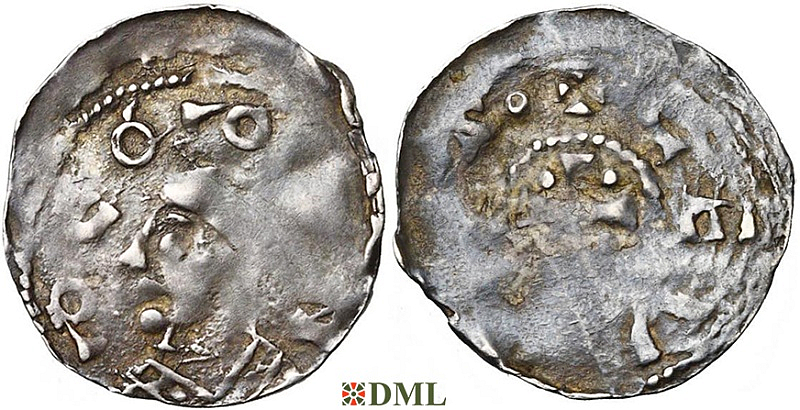 Денарий, Германия, Нижняя Лотарингия, Theoduin (1048-1075), м.д. Ciney, Ilisch 2014, 29.6