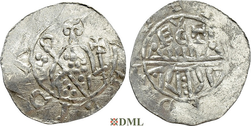 Денарий, Германия, Нижняя Лотарингия, B. Wilhelm (1054-1076), м.д. Utrecht, Ilisch 2000, 10.5